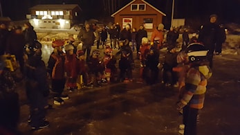 Glimt fra tirsdag 17/1 - en helt vanlig skøytetirsdag på skøytebanen på Skreia